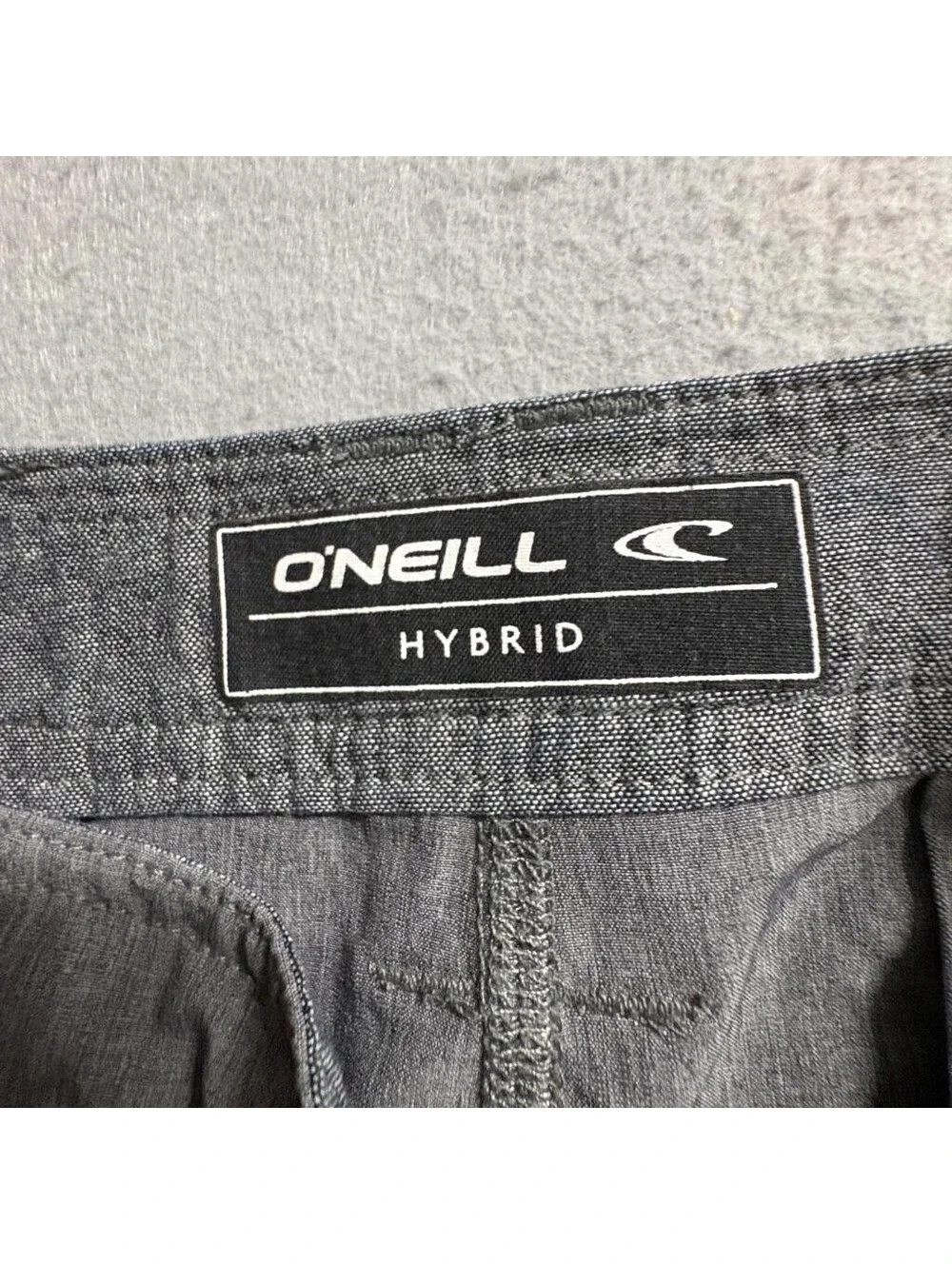 ONeill Hybrid Shorts Mens 34 Gray Hyperdry Boardshorts Walkshorts Stretch